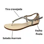 Rasteirinha Santa Lolla Feminina Prata Pedrarias