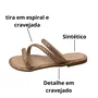 Rasteirinha Santinelli Feminina Antique Cravejada 