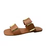 Rasteirinha Santinelli Feminina Blush Ferragens Douradas 