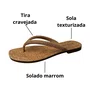 Rasteirinha Via Scarpa Feminina Caramelo Tira Cravejada 