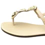 Rasteirinha Via Scarpa Feminina Duna Ferragens Douradas