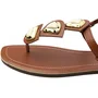 Rasteirinha Via Scarpa Feminina Tiramissu Ferragens Douradas