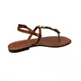 Rasteirinha Via Scarpa Feminina Tiramissu Ferragens Douradas