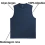 Regata Básica Masculina Simples Azul Marinho