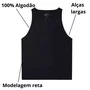 Regata Básica Masculina Simples Preto