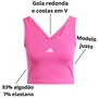 Regata Cropped Adidas Feminino Pink