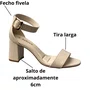 Sandália Bebecê Feminina Aveia Fivela Dourada 