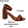 Sandália Bebecê Feminina Pecan Fivela Dourada 