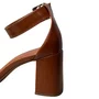 Sandália Bebecê Feminina Pecan Fivela Dourada 