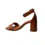 Sandália Bebecê Feminina Pecan Fivela Dourada 