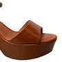 Sandália Bebecê Feminina Pecan Salto Bloco 