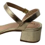 Sandália Beira Rio Feminina Dourado Fecho Fivela 