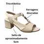 Sandália Comfortflex Feminina Coconut Salto Bloco 