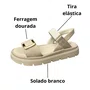 Sandália Comfortflex Feminina Natural Dourado 