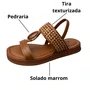 Sandália Dakota Feminina Caramelo Pedraria 