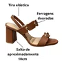 Sandália Dakota Feminina Mascavo Salto Bloco 