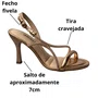 Sandália Dakota Feminina Rose Salto Fino 