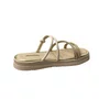 Sandália Flat Mississipi Feminina Champagne Brilho