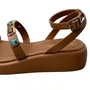 Sandália Flat Via Marte Feminina Ganache Pedrarias 