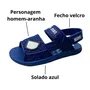 Sandália Grendene Infantil Masculino Azul Homem-Aranha Acompanha Brinde 