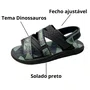 Sandália Grendene Infantil Masculino Preto Jurassic Acompanha Brinde 