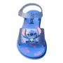 Sandália Grendene Stitch Feminino Azul Glitter 