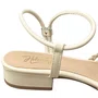 Sandália Helena Be Feminina Off White Tira Trançada