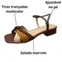Sandália Helena Be Feminina Terra Multi Color