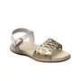 Sandália Kidy Infantil Feminina Branco Dourado 