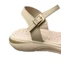 Sandália Kidy Infantil Feminina Marfim Tira Cravejada 