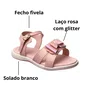 Sandália Kidy Infantil Feminina Nude Laço 