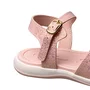 Sandália Kidy Infantil Feminina Nude Laço 