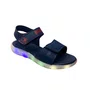 Sándalia Kidy Infantil Masculino Marinho Luzes Led 