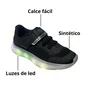 Sándalia Kidy Infantil Masculino Preto Luzes Led 