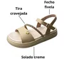 Sandália Mini Sua Cia Infantil Feminina Areia Tira Cravejada