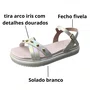 Sandália Mini Sua Cia Infantil Feminina Branca Fecho Fivela