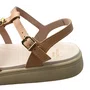 Sandália Mini Sua Cia Infantil Feminina Nude Fecho Fivela 