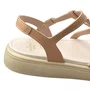 Sandália Mini Sua Cia Infantil Feminina Nude Fecho Fivela 