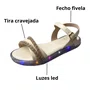 Sandália Mini Sua Cia Infantil Feminina Peróla Luzes Led