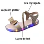 Sandália Mini Sua Cia Infantil Feminina Rosa Ballet Luzes Led