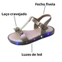 Sandália Mini Sua Cia Infantil Feminina Rosa Ballet Luzes Led