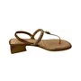 Sandália Mississipi Feminina Bronze Tira Cravejada 