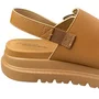 Sandália Modare Feminina Camel Fivela Dourada 