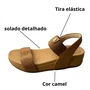 Sandália Modare Feminina Camel Tira Elástica 