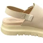 Sandália Modare Feminina Creme Fivela Dourada 