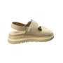 Sandália Modare Feminina Creme Fivela Dourada 
