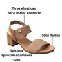 Sandália Modare Feminina Nude Tira Elástica 