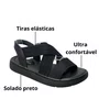 Sandália Modare Feminina Preto Calce Fácil 