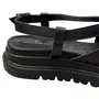 Sandália Modare Feminina Preto Fecho Fivela 
