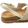 Sandália Molekinha Feminina Infantil Branco Off Fecho Fivela 